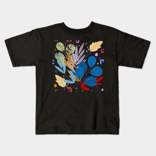 illustration of abstract colored flower Kids T-Shirt